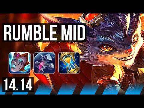 RUMBLE vs AHRI (MID) | 69% winrate, 8/3/8, Dominating | EUNE Master | 14.14
