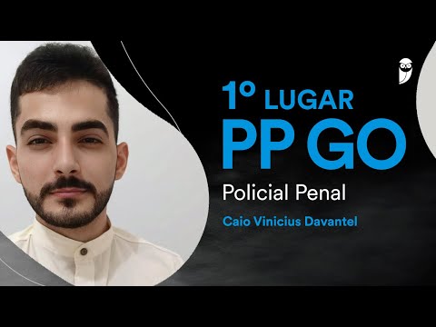 Goiás Penal Police: Meet Caio Davantel, approved in 1st place for the position of Penal Police Of...