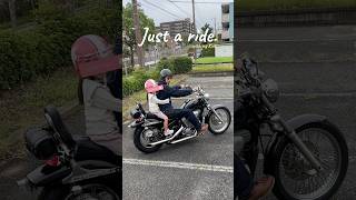 休日バイク親子タンデム｜Just a ride with my kids #steed400 #アメリカンバイク #バイクのある生活 #bikelife  #スティード400