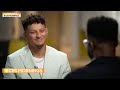 Patrick Mahomes FULL INTERVIEW with Nate Burleson | CBS Mornings