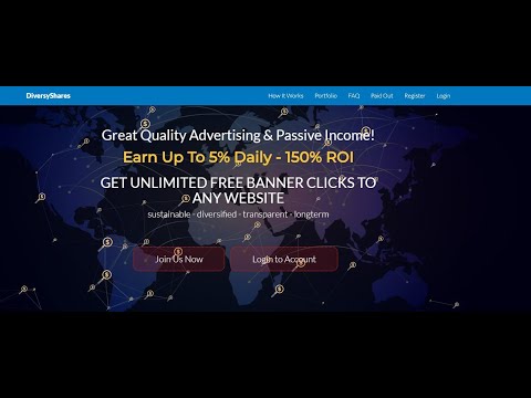 Без вложений DiversyShares, Мои Результаты, Adpack $1 , вывод от $10