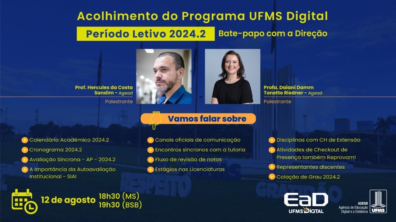 [UFMS Digital] Bate-papo com a Direção - 2024.2