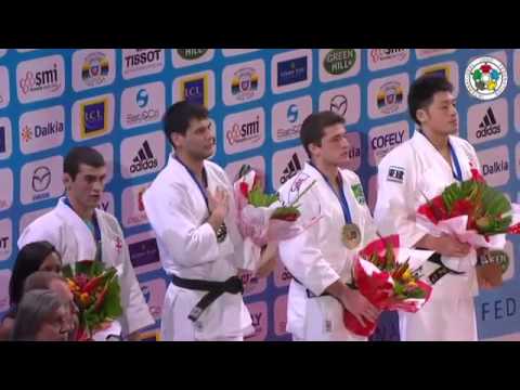 The award ceremony -81kg Judo Grand Slam Paris 2013