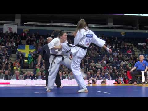 【新極真会】The 5th Karate World Cup WOMEN HEAVY WEIGHT Quarterfinal 3 Chirila vs. Balsyte