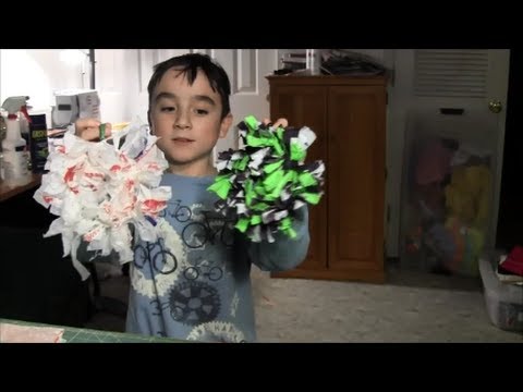 How to make a Plastic Bag Holiday Wreath