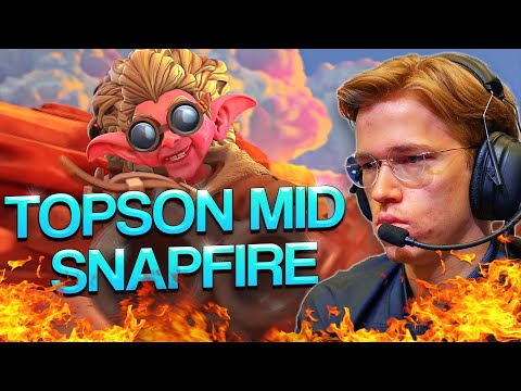 TOPSON is Probably The Best Mid Lane SNAPFIRE in The World | Perfect Skill Coordination & Teamplay