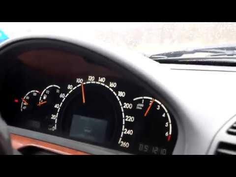 2000 Mercedes-Benz w220 S500 0-100km/h Acceleration (1080p)