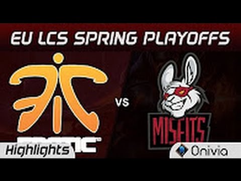 FNC vs MSF Highlights Game 1 LCS Spring Playoffs 2017 Fnatic vs Misfits