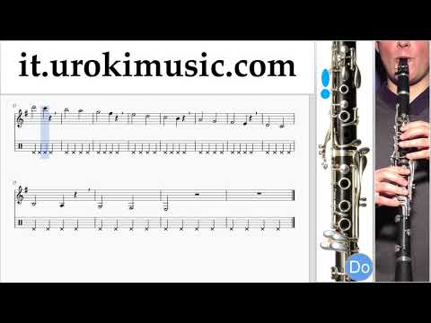 Corso di Clarinetto Besame Mucho Tablature Tab Parte#1 Esercita um-b276