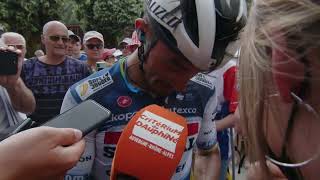 La réaction à chaud de Julian Alaphilippe après la 5ème étape du Critérium du Dauphiné 2023