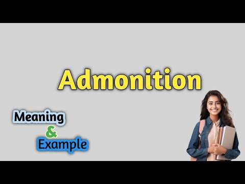 Admonition Meaning | Admonition Meaning and Example