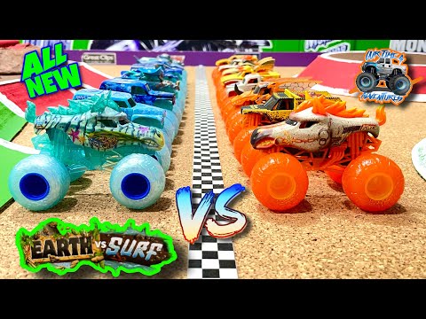 Toy Diecast Monster Truck Racing Tournament | Winter Series Round #1 | NEW TRACK & NEW TRUCKS!