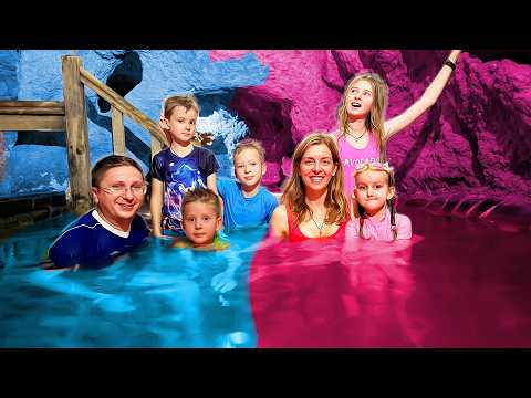 🧜‍♀️ THE BIG BEACH 🚐 PINK vs BLUE 🟪 🟦 24 HOURS with the MOTORHOME 🥳 GIRLS vs BOYS 🧍‍♂️🧍‍♀️ Part 5