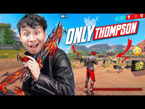 1 HP Only 😬 First Gun Evo Thompson in Solo Vs Squad Challenge 😎 Tonde Gamer
