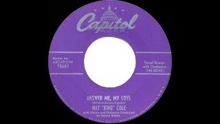 1954 HITS ARCHIVE: Answer Me My Love - Nat King Cole (his original version)