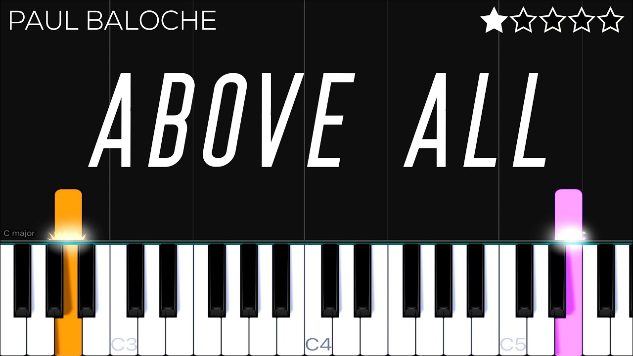 Paul Baloche - Above All | EASY Piano Tutorial