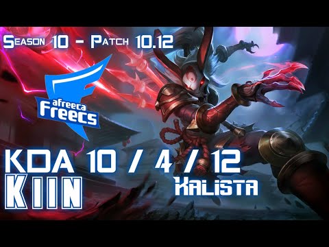 AFs Kiin KALISTA vs WUKONG Top - Patch 10.12 KR Ranked