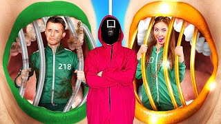 RICH vs BROKE in Squid Game | Players in Real Life!How to Become GIGA RICH and POPULAR by La La Life
