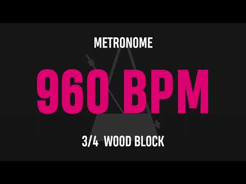 960 BPM 3/4 - Best Metronome (Sound : Wood block)