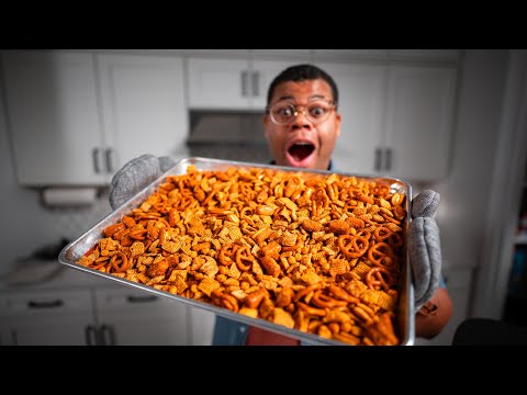 🧀🥨 Make delicious cheesy snack mix at home