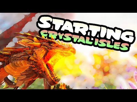 STARTING OUT ON THE NEW MAP! | ARK PVP CRYSTAL ISLES | ARK Survival Evolved