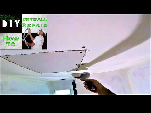 How to Patch a Drywall Hole (Part 2) Drywall Finishing the Drywall Patch-Drywall Taping w/ FibaFuse