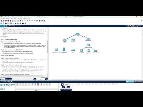 PacketTracer 4.6.5 - Connect a wired and wireless lan