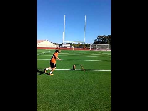 11 Year Old Beto Diaz kicks a 35 Yard Field Goal