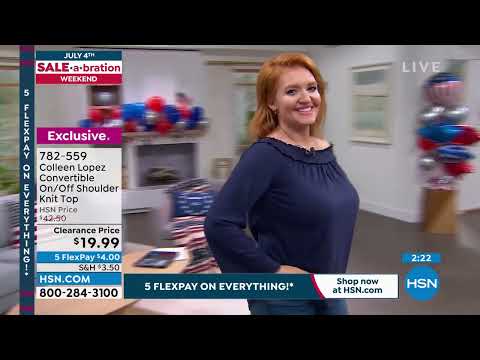 Colleen Lopez Convertible On/Off Shoulder Knit Top