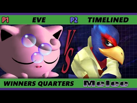 S@X 425 Winners Quarters - eve (Jigglypuff) Vs. Timelined (Falco) Smash Melee - SSBM