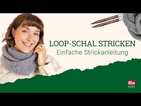 Loop-Schal stricken | Einfache Anleitung für Anfänger | DIY-Geschenkidee für Weihnachtenm 1530