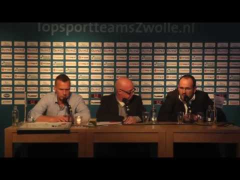 Persconferentie na afloop van Landstede Basketbal - Donar