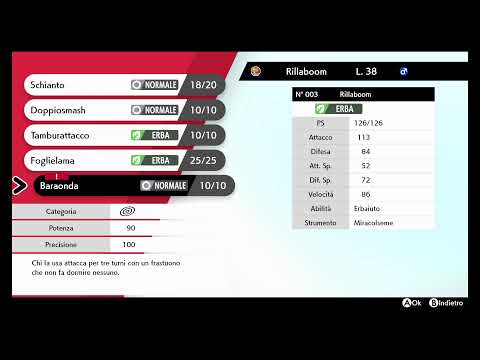 Pokemon Spada Quarta palestra