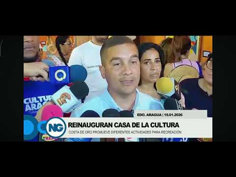 Aragua | Reinaugurada Casa de la Cultura en el municipio Costa de Oro | 2026