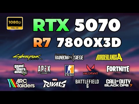 RTX 5070 + Ryzen 7 7800X3D : Test in 12 Games in 2026 | 1080p | The Best AM5 Gaming Value?