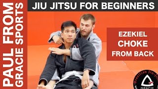 How To Do Ezekiel Choke From Back: Jiu Jitsu for beginners - submissions from back control