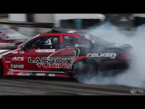 Alex Gosselin Leading Jonathan Guitard - Formula Drift Canada Round 2 2015