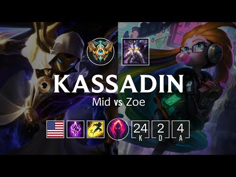 Kassadin Mid vs Zoe - NA Challenger Patch 8.23