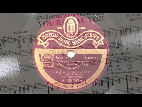 ODEON SWING 286042: LOUIS ARMSTRONG You Rascal You - JACK PURVIS Poor Richard 1931/1930 Chicago/NYC