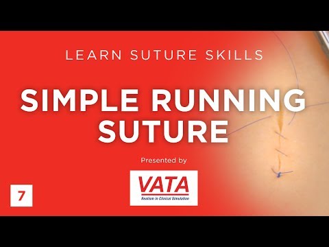 Simple Running Suture - Learn Suture Techniques - VATA
