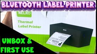 SHIPPING LABEL PRINTER | NELKO BLUETOOTH THERMAL FOR HOME/SMALL BUSINESS | UNBOXING & FIRST USE