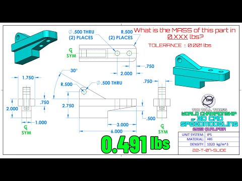 Autodesk Inventor 2024   TTT JUNE CAD Speed Modeling Challenge