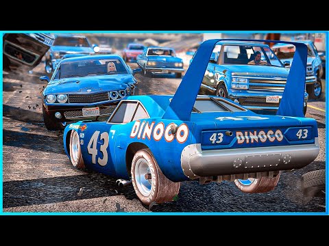 *CRAZY* Cars King Dinoco Crashes Ep.10 – GTA 5