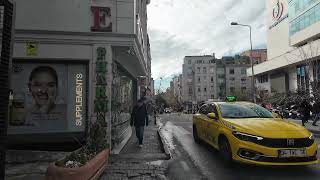 Istanbul Walking Tour - Siraselviler Avenue (Beyoglu) - Taksim to Cihangir 4K