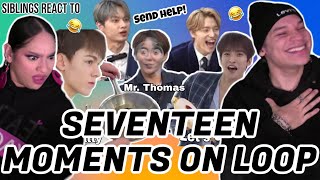 Siblings react to  Seventeen moments that are on a