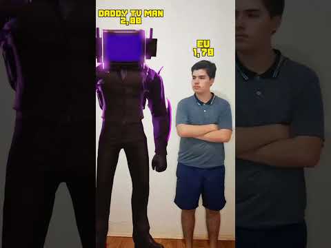 Minha altura comparada com os personagens de SKIBIDI TOILET!!!!! #skibiditoilet #memes