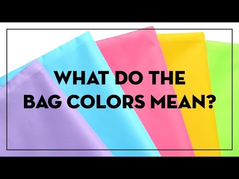What do the different bag colors mean?
