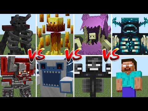 ALL BOSS MOBS TOURNAMENT | Minecraft Mob Battle