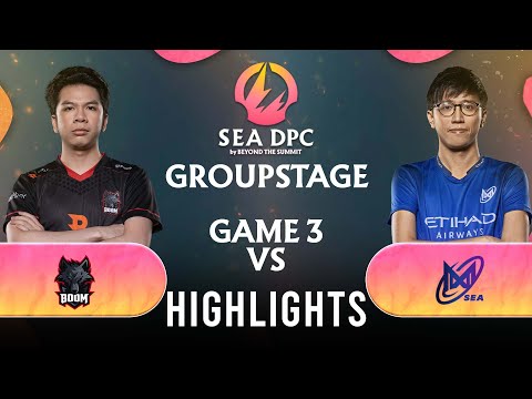 Game 3: Boom Rivalry vs Nigma Galaxy Sea | DPC SEA 2022 Tour 3: Division I & II