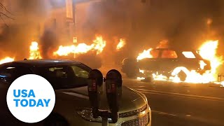 FOTO Proteste violente în SUA - Mașini de politie incendiate și sute de oameni arestați 1 video